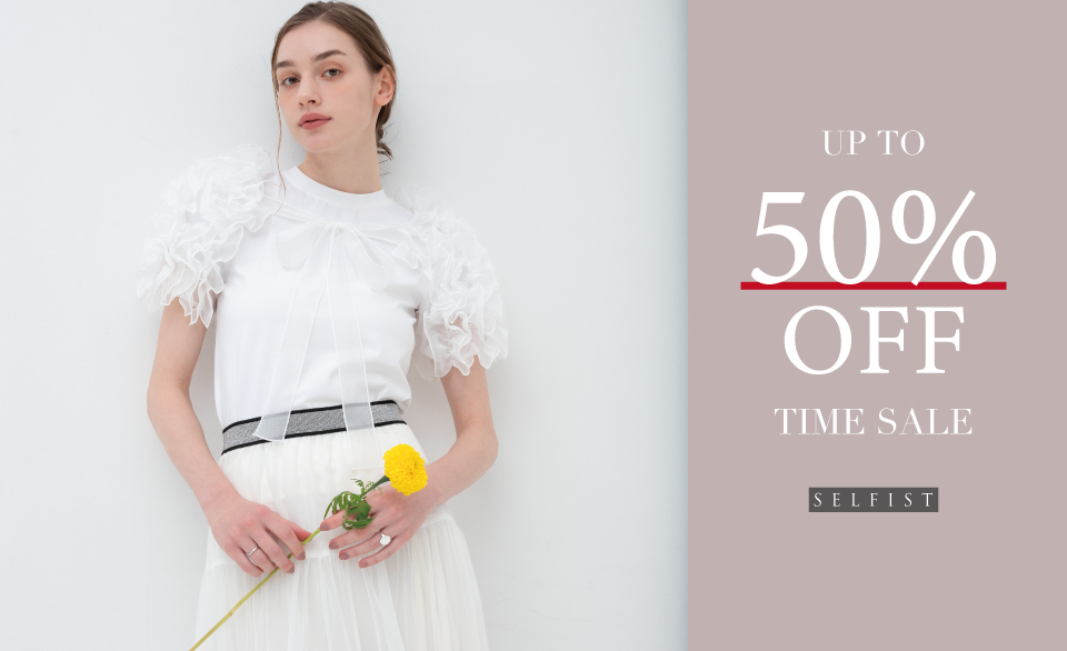 【TIME SALE】最大50％OFF！秋まで使える春服も新作の夏服もお得にGET！