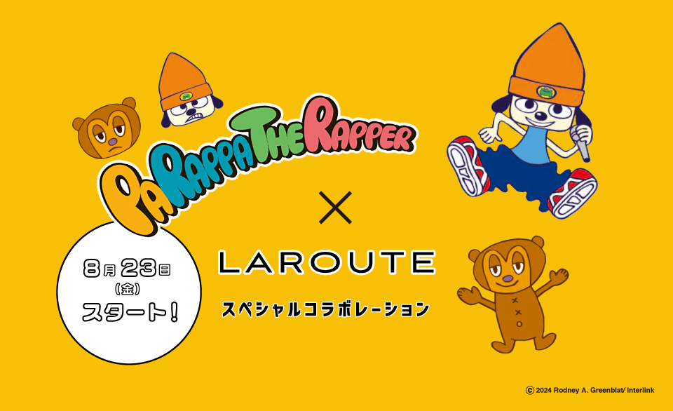 Parappa The Rapper×LAROUTE スペシャルコラボレーションアイテム発売