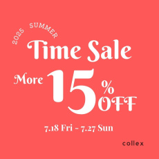【WEB限定】TIME SALE MORE15%OFF【collex】