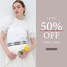 【TIME SALE】最大50％OFF！秋まで使える春服も新作の夏服もお得にGET！