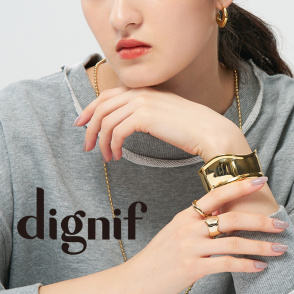 【金属アレルギー対応アクセサリー】“dignif”から新色ゴールドが登場