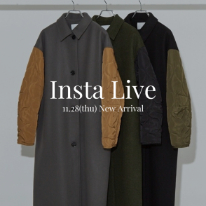 【Insta Live 11/28(木)】 10,11月入荷の新作アウター＆ニットのご紹介