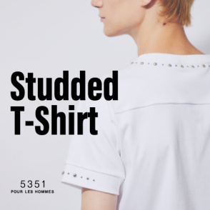 高級糸×スタッズが織りなす主役Tシャツ