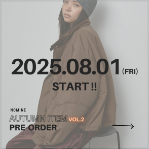 【8/1(金)12:00～】秋の新作 vol.2 予約受注スタート