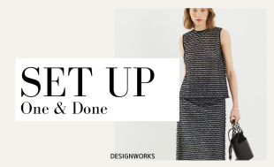 【SET UP】1着で「簡単に決まる」セットアップ　DESIGNWORKS