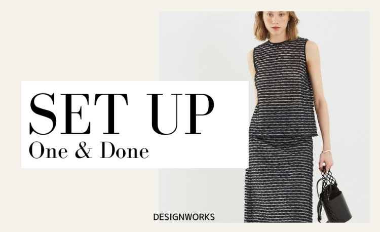 【SET UP】1着で「簡単に決まる」セットアップ　DESIGNWORKS