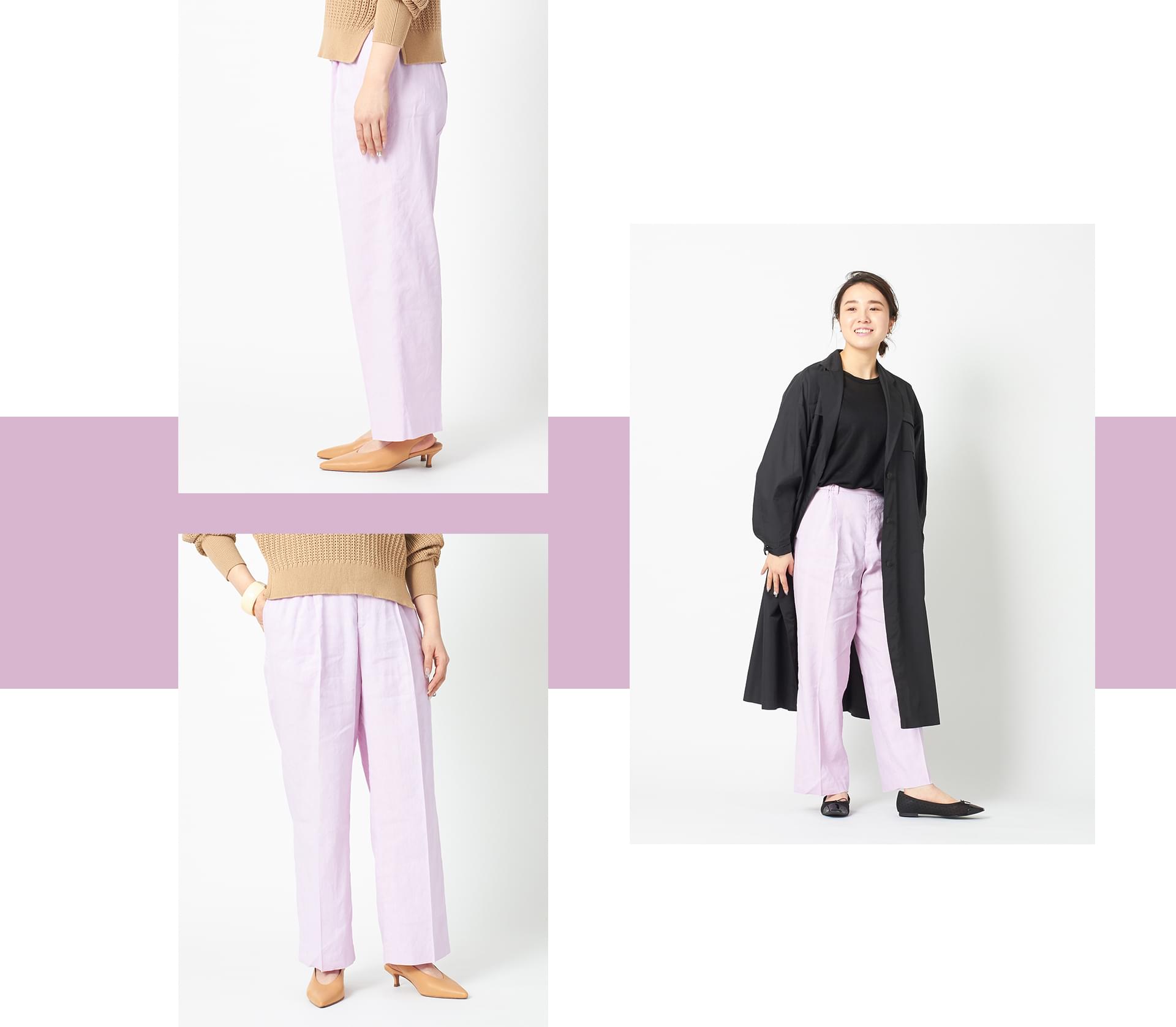 LINEN RAYON WIDE PANTS | style_1_1