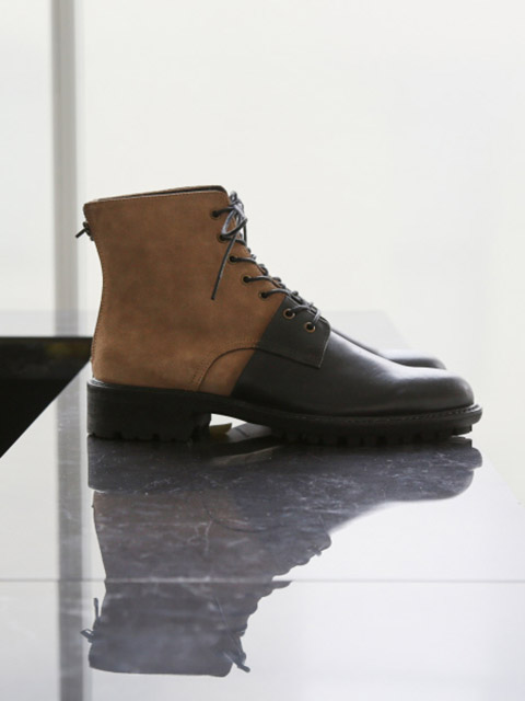 【ALDO】ビーガンレザー☆レースアップ・コンバットブーツ〇各色 Guidi レースアップレザーコンバットブーツ - Red | FWRD
