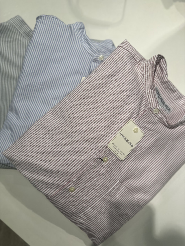 Individualized shirts】ABAHOUSE別注 オーバーサイズ バンドカラー