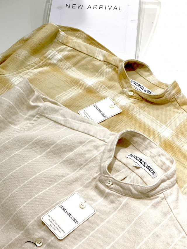 別注】Individualized shirts バンドカラーシャツ｜レコメンドアイテム