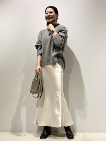 大丸心斎橋店のおすすめ★COCUCA ダブルサテンスカート