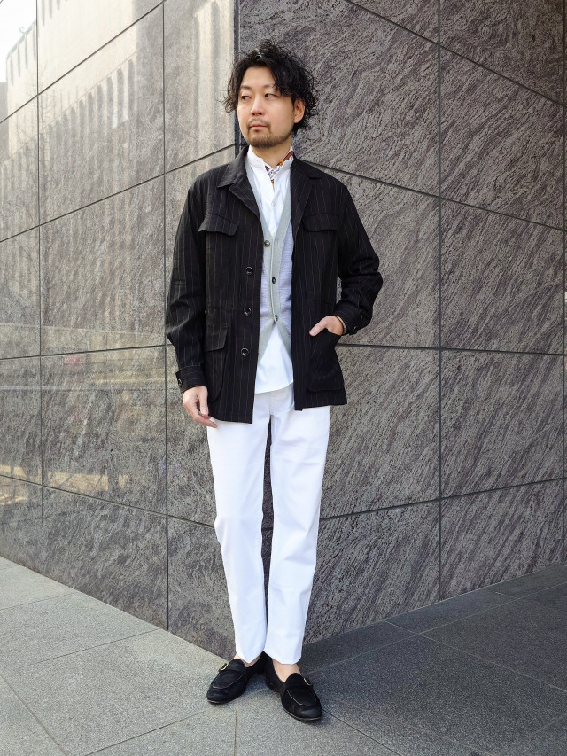 ☆PT TORINO DENIM SWINGのコットンストレッチホワイトデニムを使った