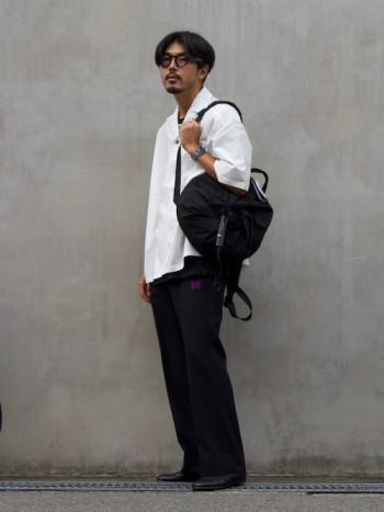 切替デザイン レザー ミュール スリッポン|alfredoBANNISTER (MEN'S